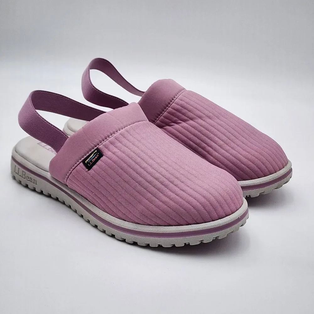 L.L. Bean Kids' Airlight Light Purple Slippers Elastic Strap Sz 5-6 Women's‎ 7-8